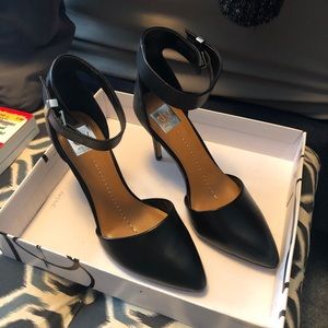 Black leather heels dolce vita
